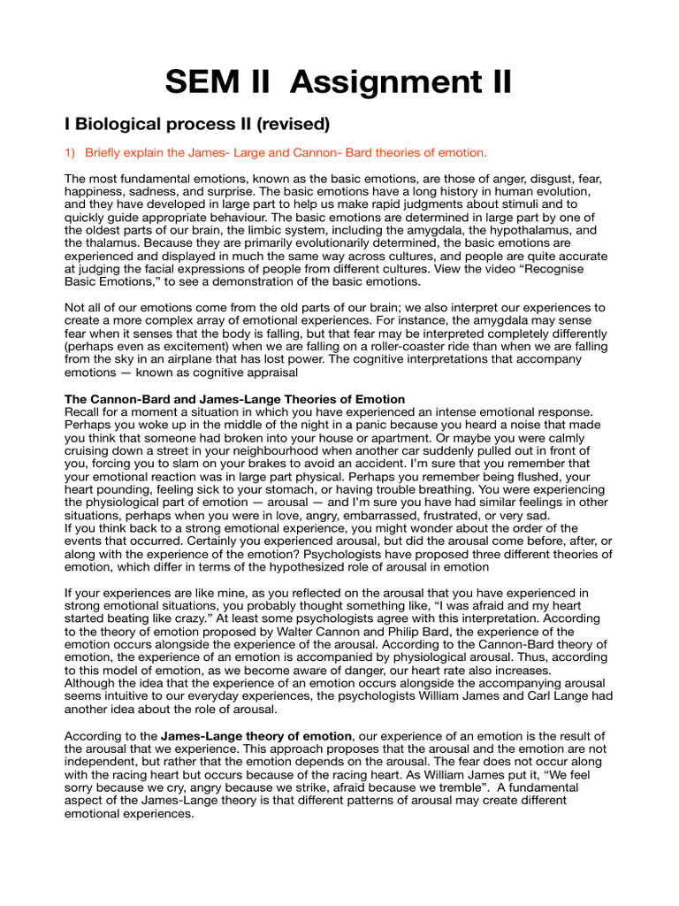 SEM II Assignment II | PDF