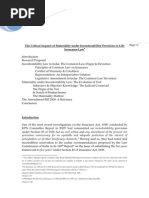 The Critical Inquest of Materiality under Incontestability Provision in Life Insurance Law