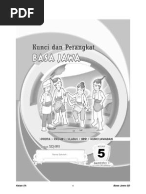 Kunci Jawaban Bahasa Jawa Kelas 5 Kurikulum 2013