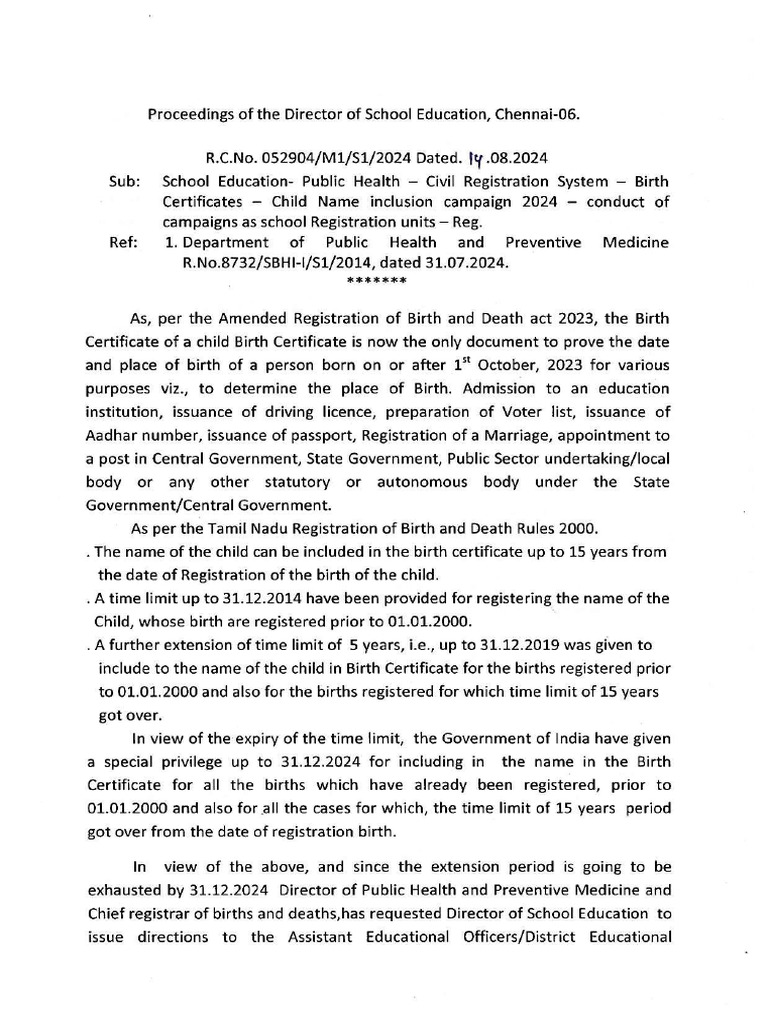 APPLICATION FOR INCLUSION OF NAME IN BIRTH CERTIFICATE PDF visual data 7