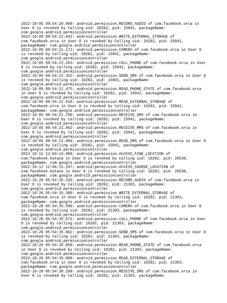 Perm Debug Info | PDF