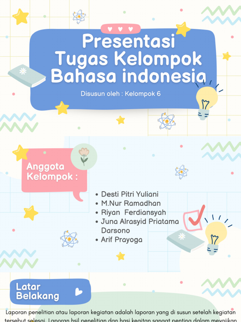 Presentasi Tugas Kelompok Bahasa Indonesia Pdf