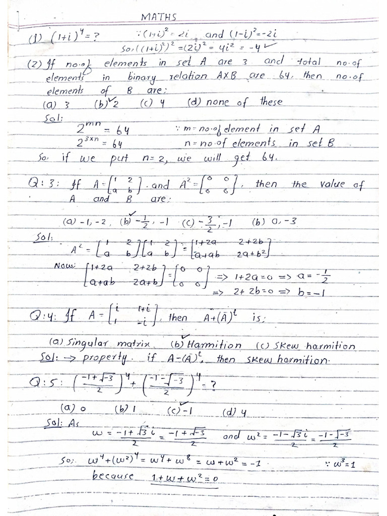G. Maths | PDF