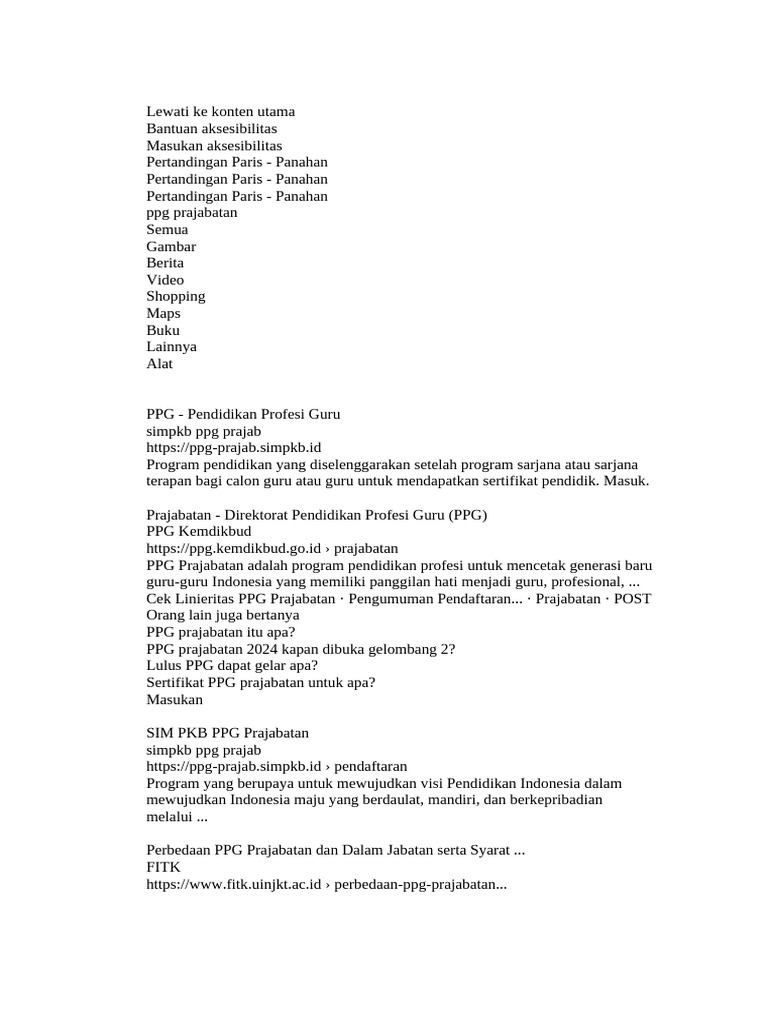 PPG Prajabatan | PDF