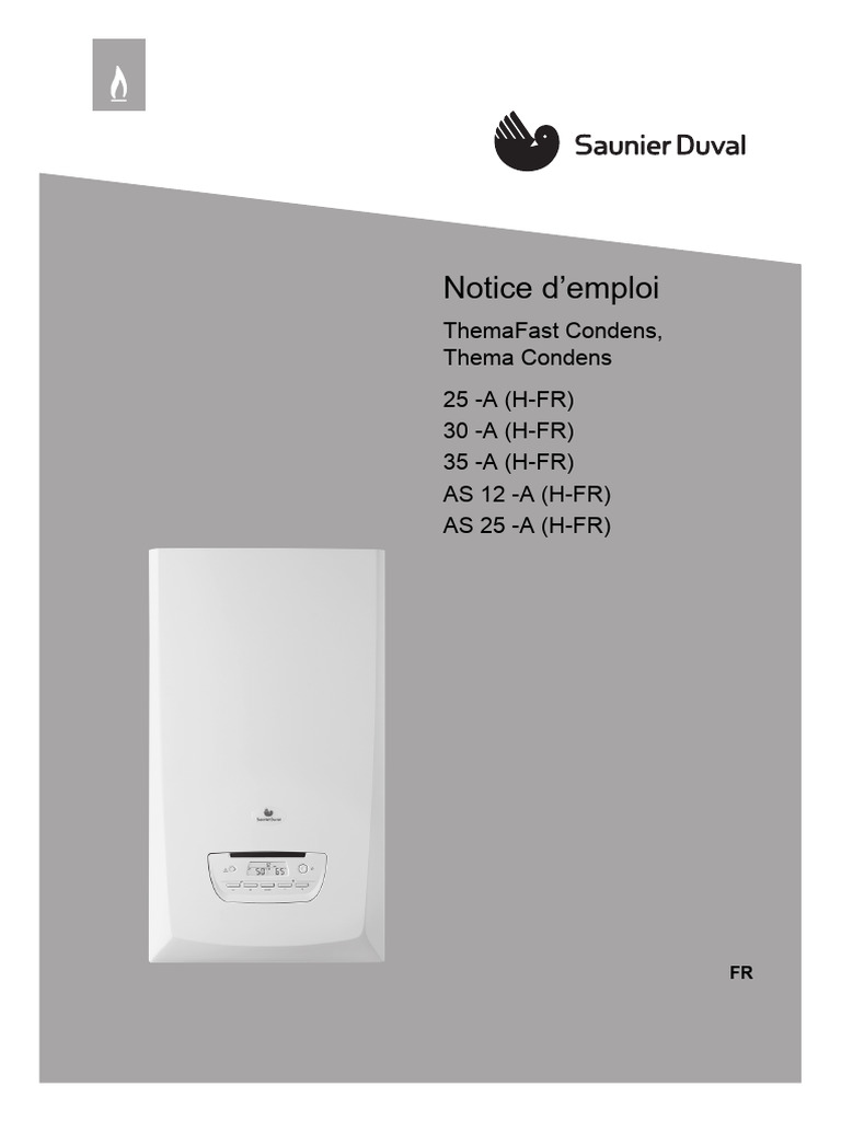 Notice Utilisation Themafast Condens Saunier Duval PDF — free download