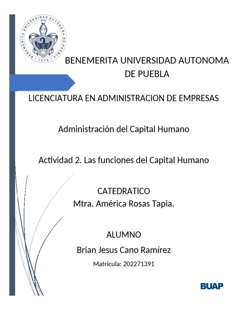Funciones Clave del Capital Humano | PDF | Business | Economias