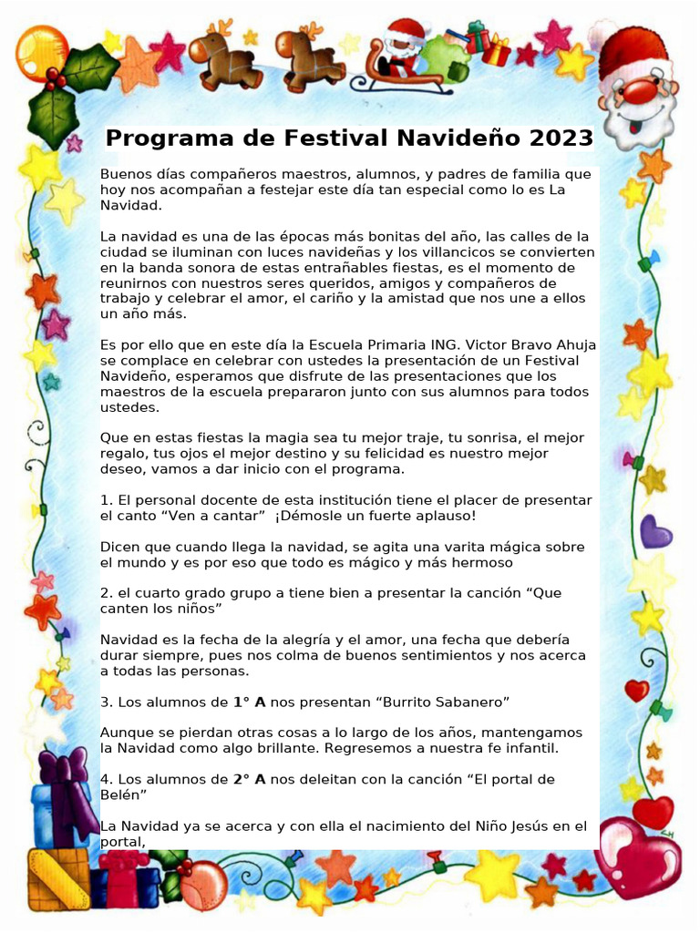 3 Programa Navideno 3 | PDF
