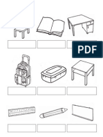 Classroom Objects Sticking Sheet - Ian