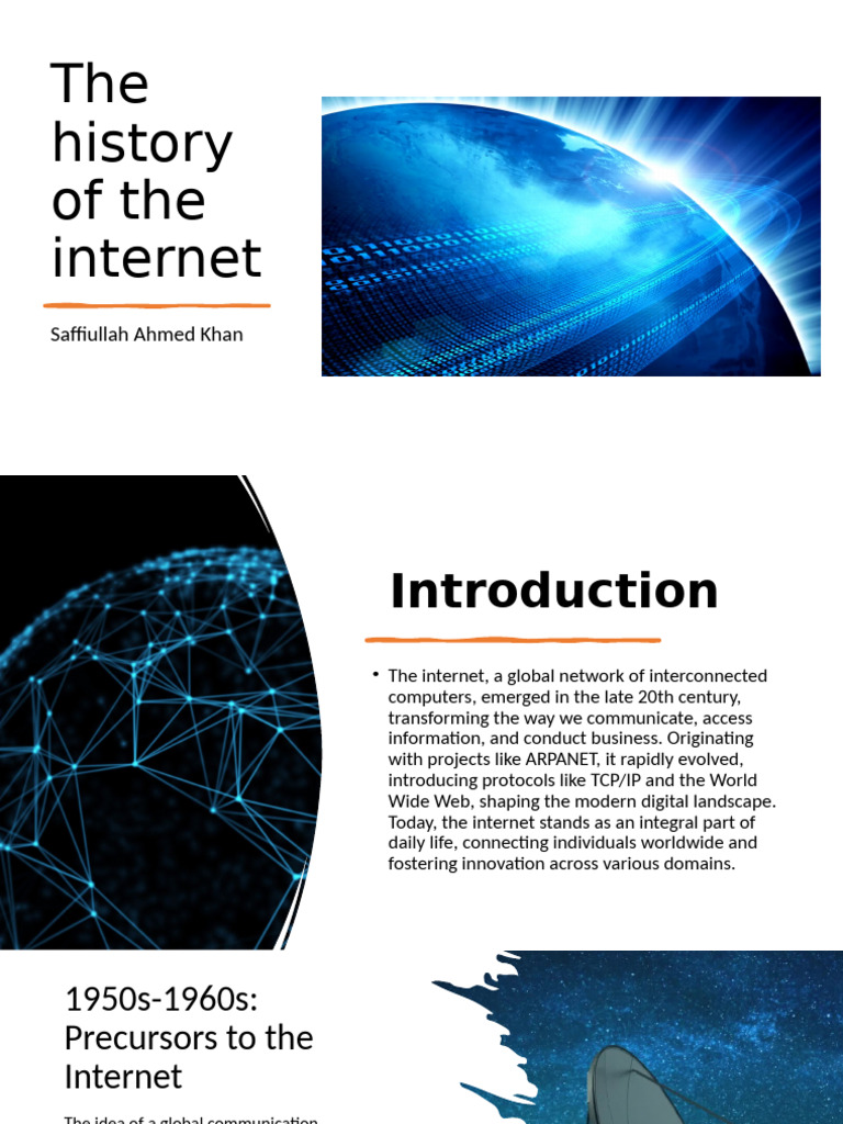 Presentation the history of the internet pdf internet world