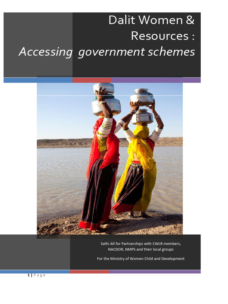Dalit Women and Resources MWCD SAFP 2013 | PDF | Dalit | Social Exclusion