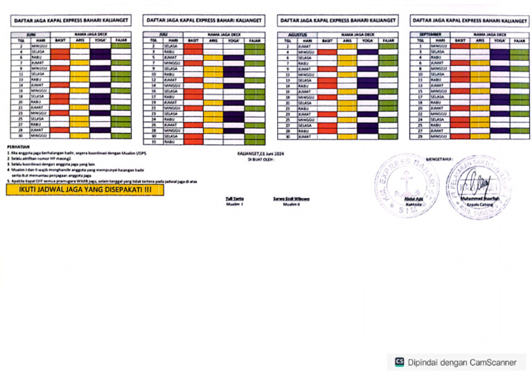 Daftar Jaga Pramugara Pdf