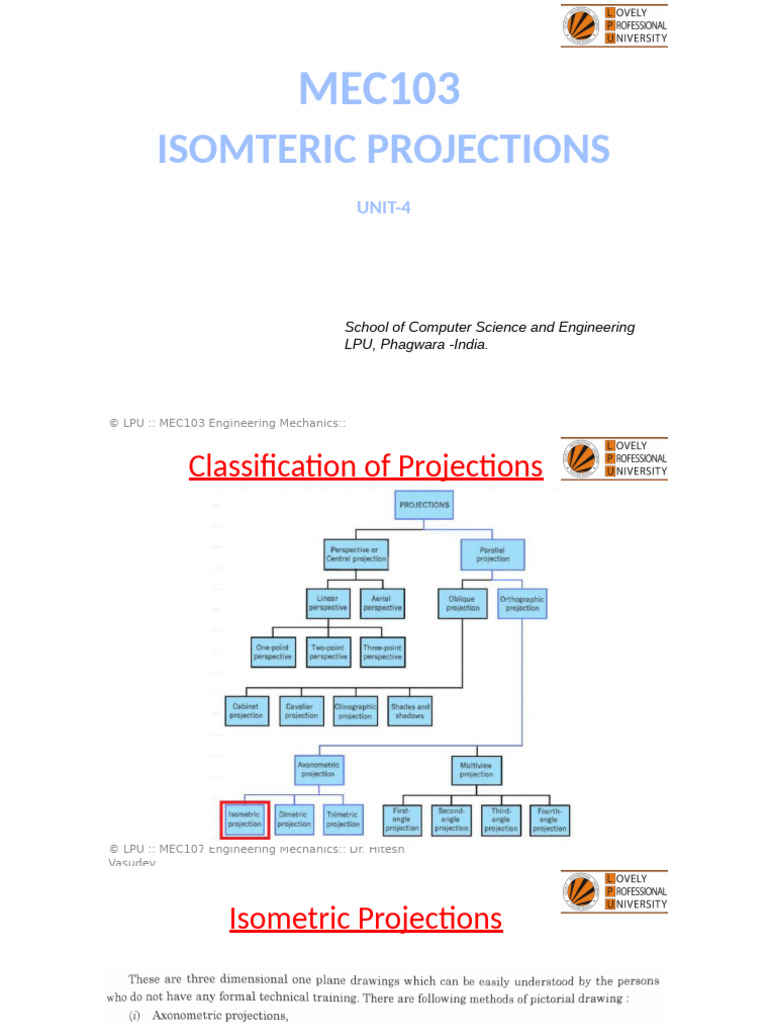 Isometric Projection | PDF