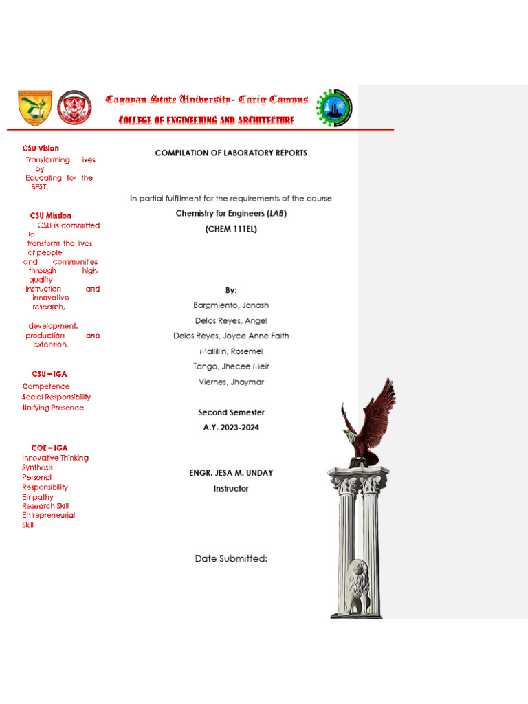 Cfe Laboratory Experiment 01 | PDF