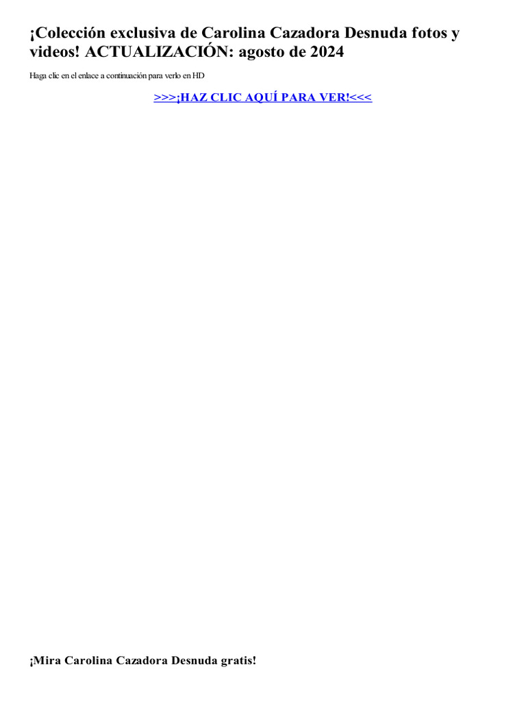 Carolina Cazadora Desnuda PDF