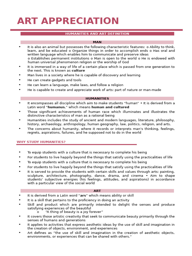 Art appreciation pdf