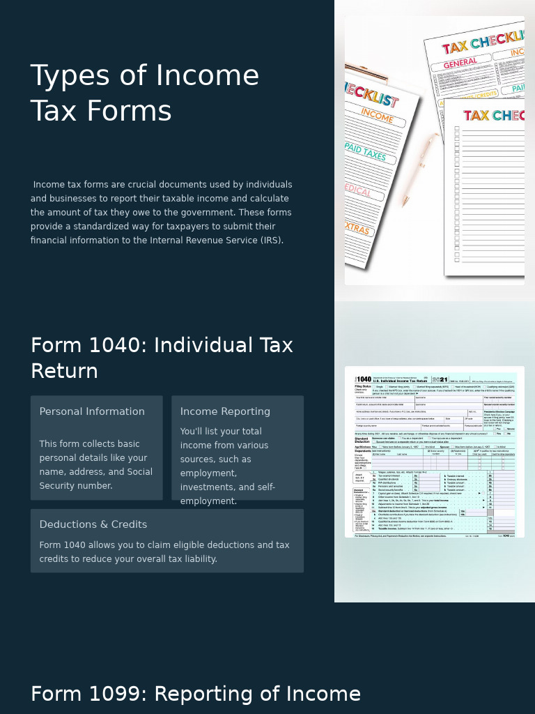 Types of Income Tax Forms | PDF