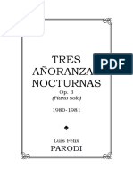 TRES AÑORANZAS NOCTURNAS, Op. 3.