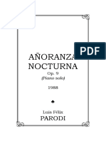 AÑORANZA NOCTURNA, Op. 9.