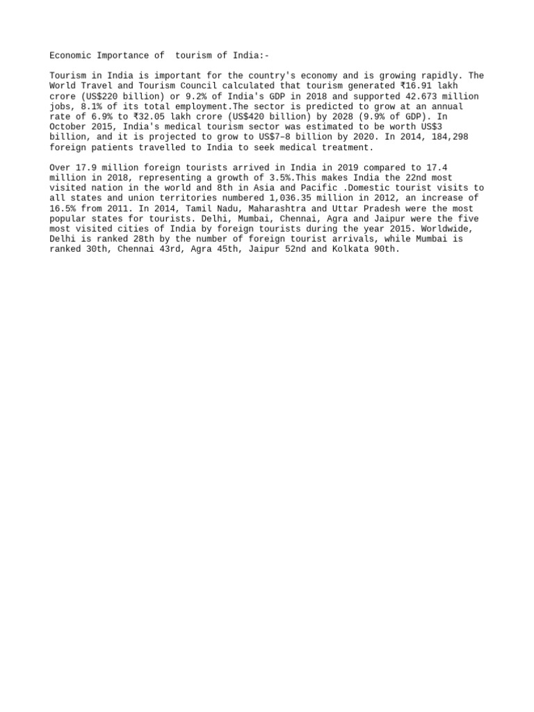 economic-importance-of-tourism-in-india-pdf