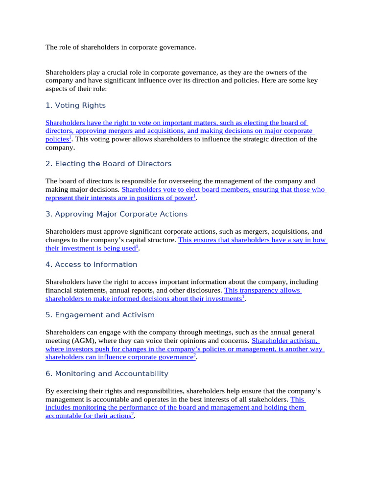 PRINCIPAL SHAREHOLDERS UNDERSTANDING THEIR INFLUENCE AND visual data 2