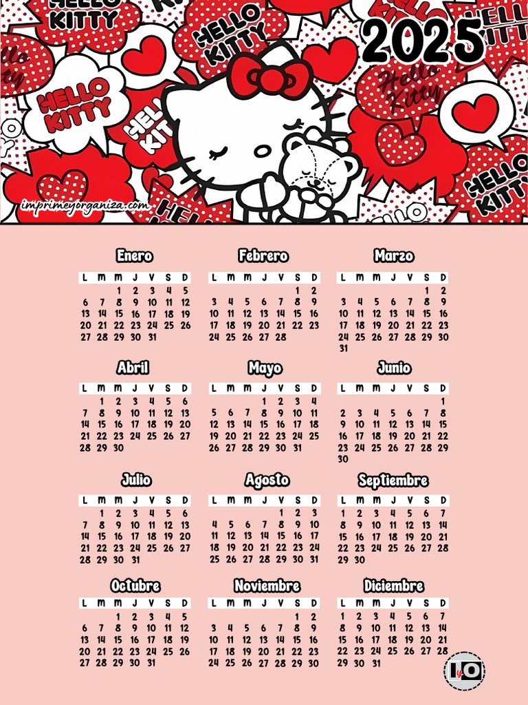 calendario-anual-2025-hello-kitty-rojo-pdf