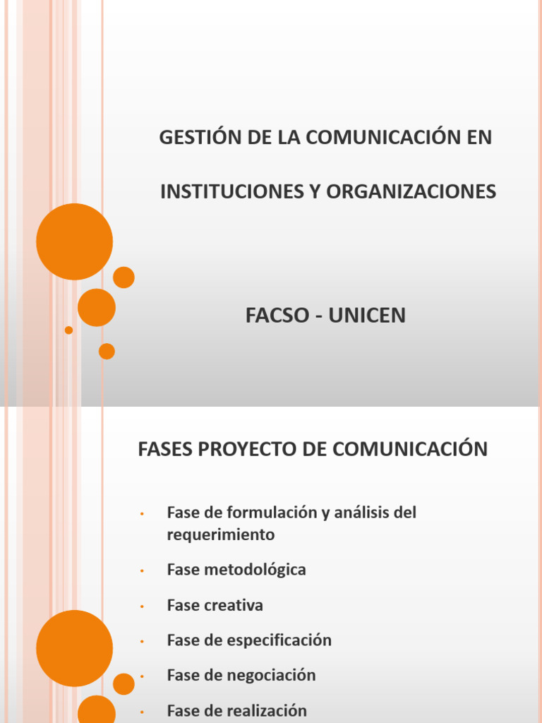 Fases Proyecto De Comunicación Pdf