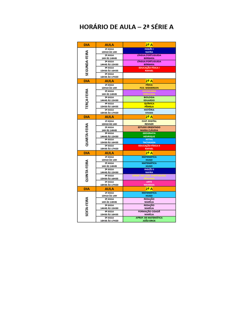 Hor rio 2 a pdf
