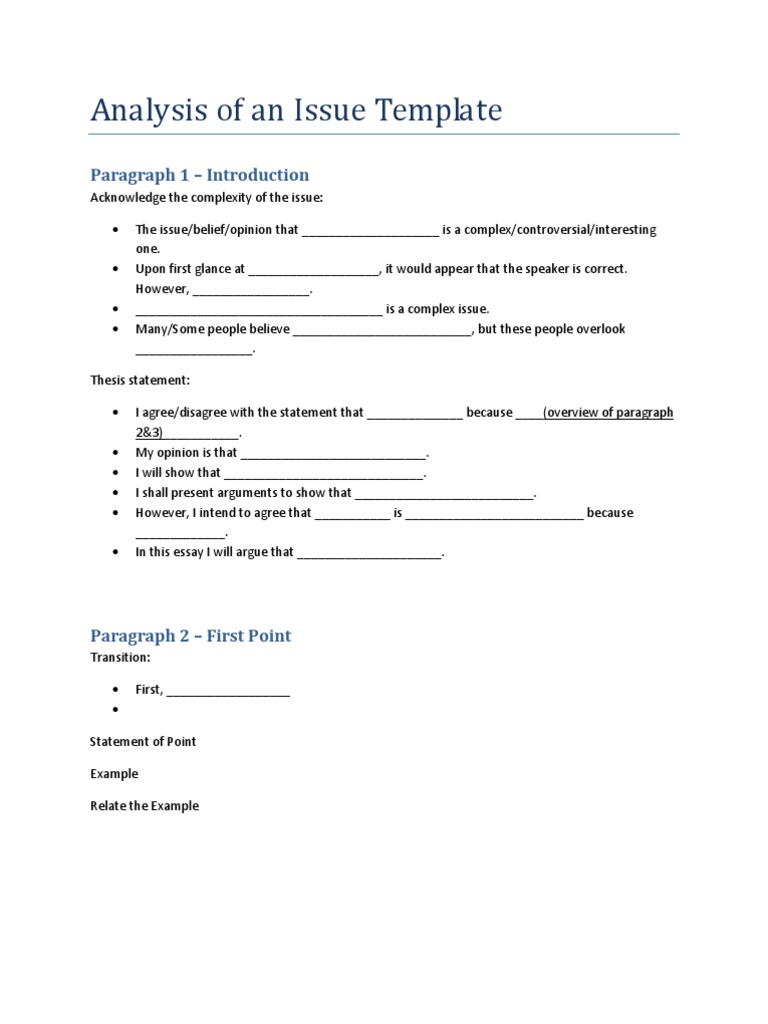 awa argument essay template