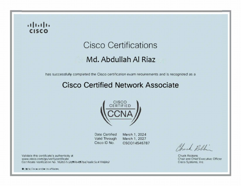 Cisco CCNA of Abdullah Al Riaz | PDF
