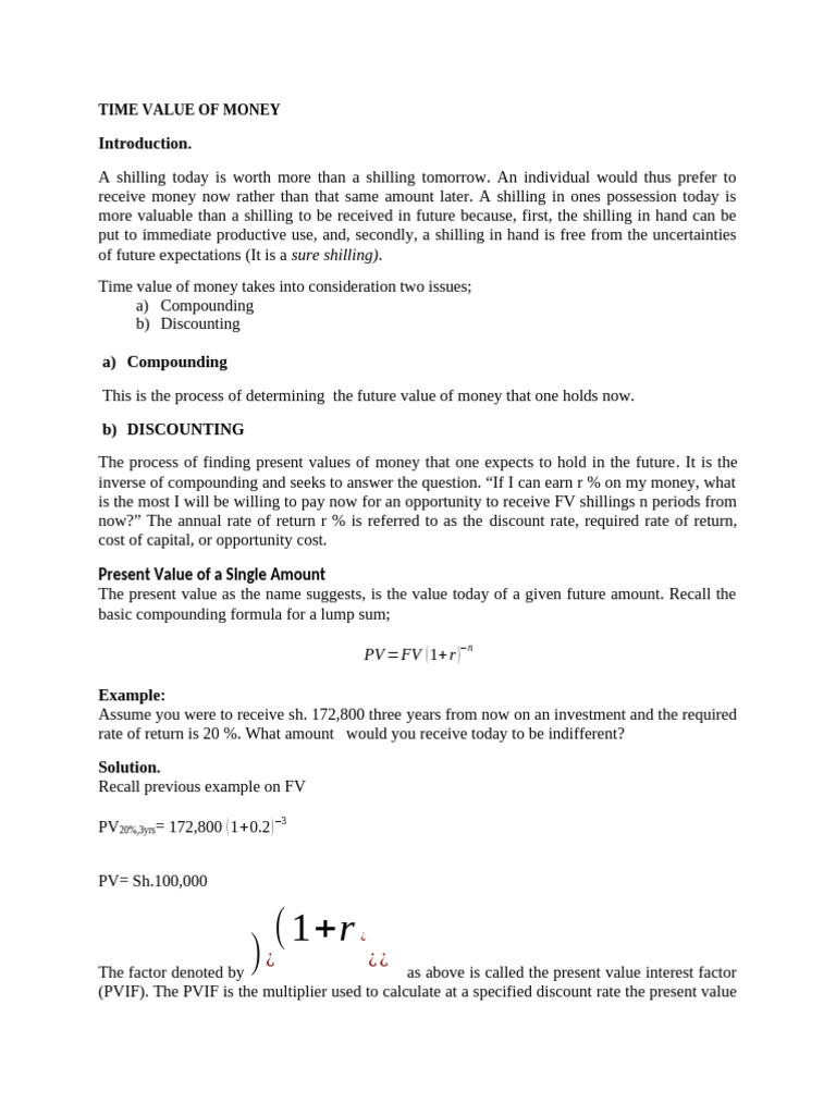 FM Notes Recap | PDF