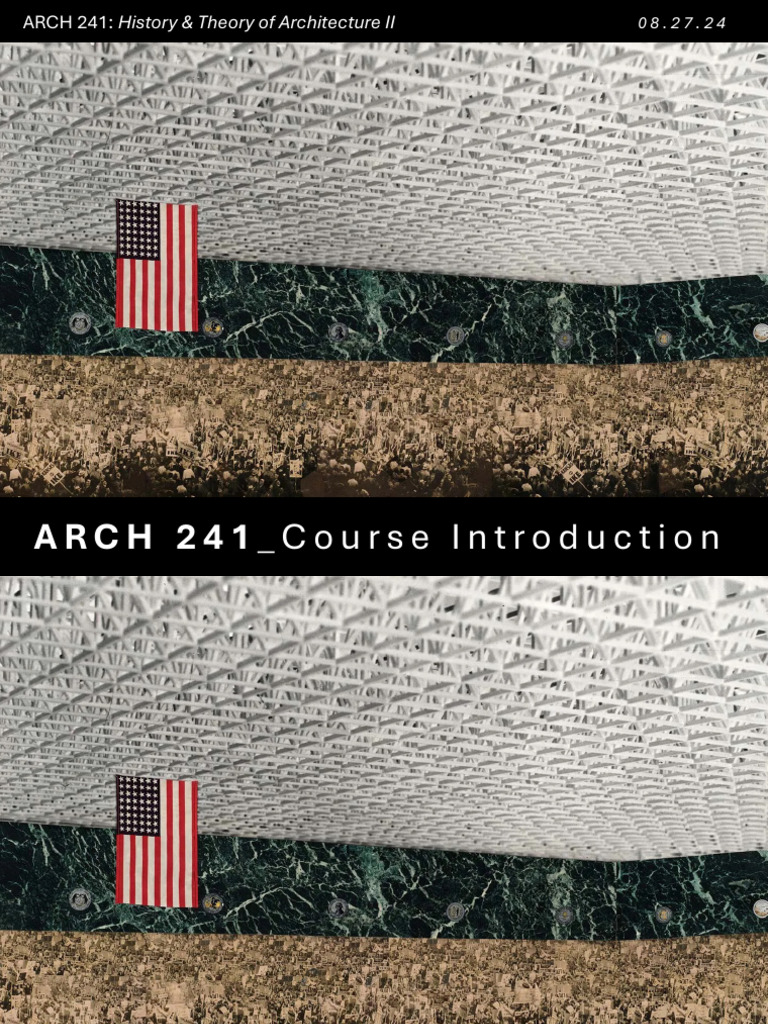 08 - 27 - ARCH 241 - Course Introduction | PDF
