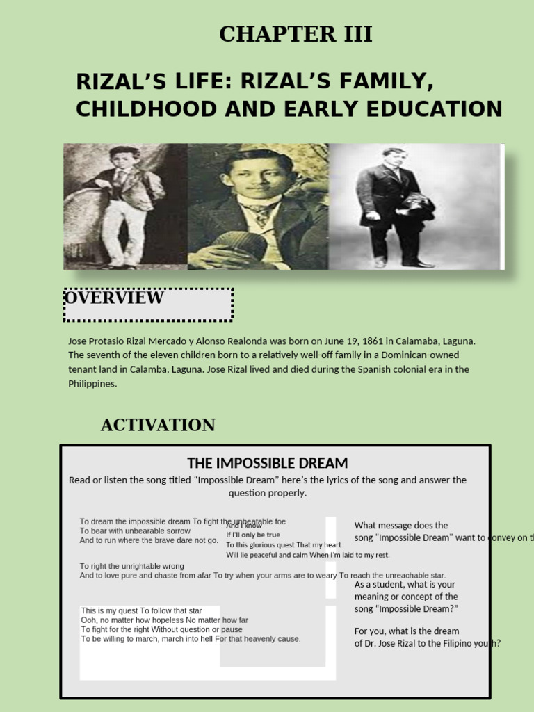 Activity in Rizals Life | PDF