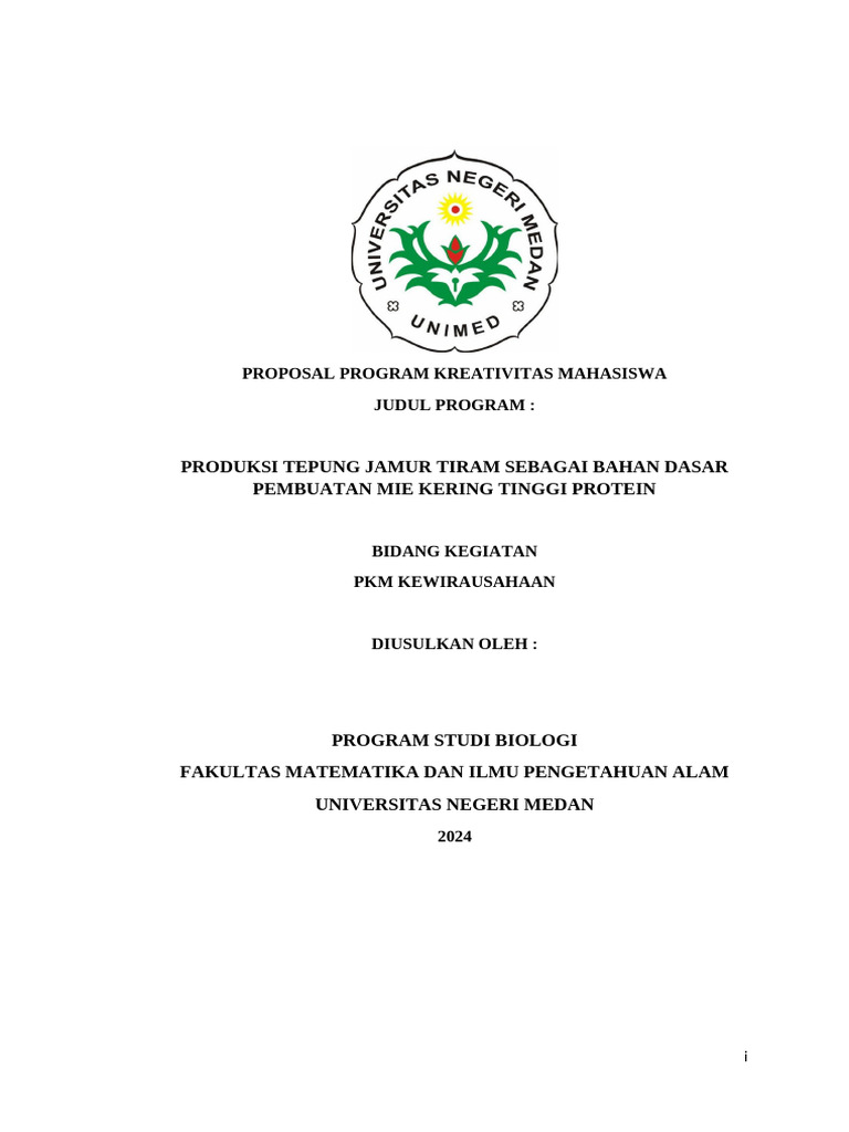 Proposal PKM K Jamur | PDF