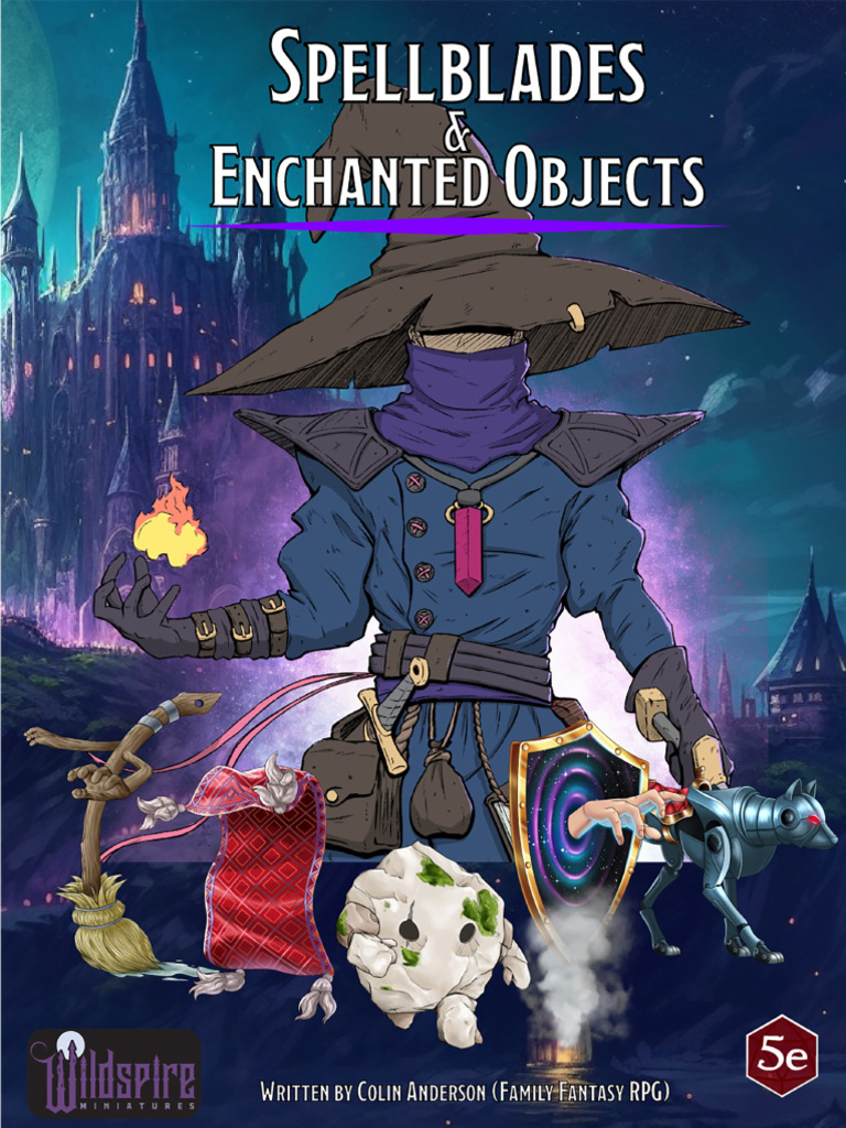 Spellblades and Anmiated Objects - Character Sheets - 40 Pages | PDF