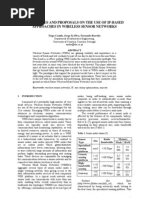 Some Notes and Proposals On The Use of Ip-Based Approaches in Wireless Sensor Networks