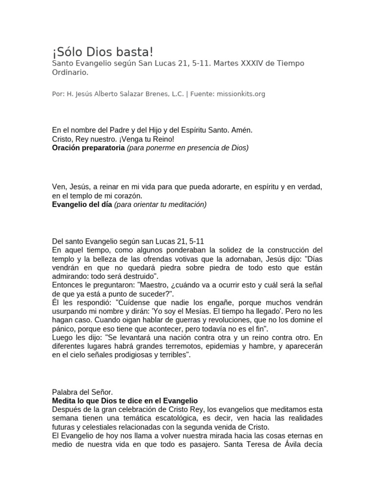 Sólo Dios Basta Pdf