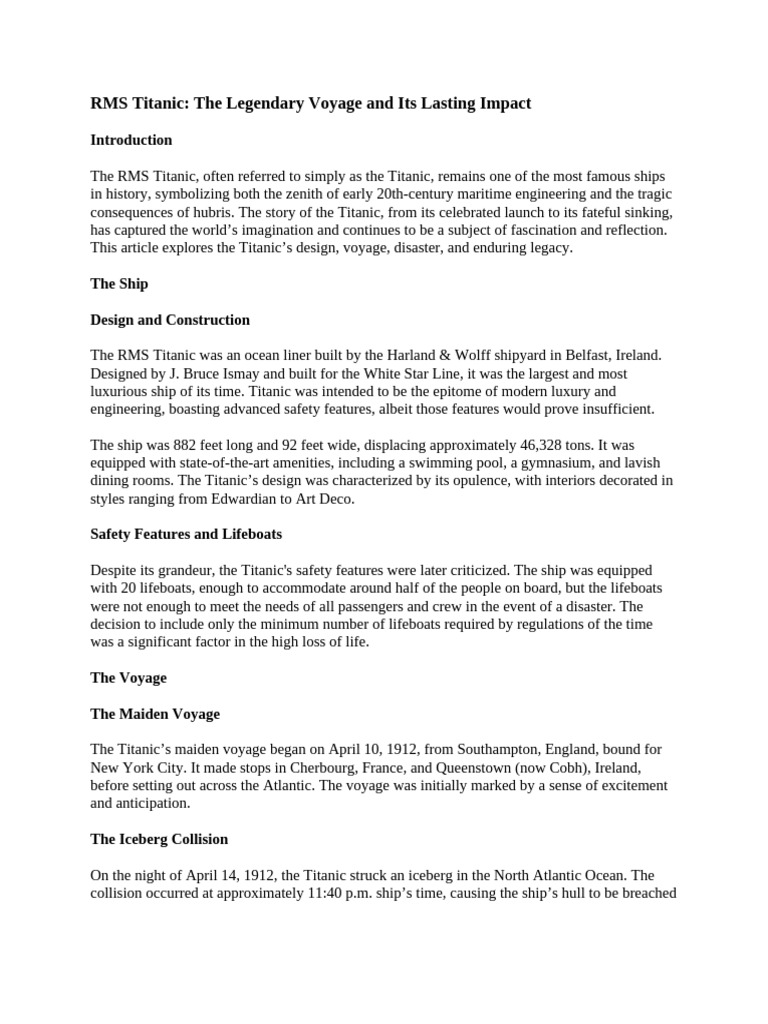 Titanic | PDF