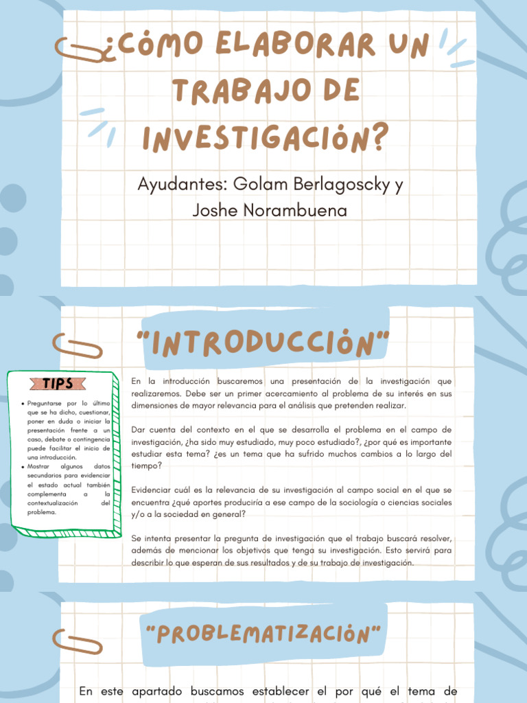 Guía para Elaborar un Trabajo de Investigación | PDF | Estadísticas | Arte