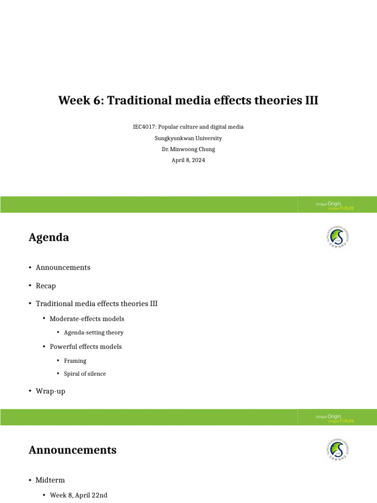 Week 5 Traditional Media Effects Theories Iii Pdf Social