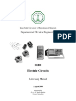 KFUPM EE201 Electric Circuits Lab Manual Simulation Introduction