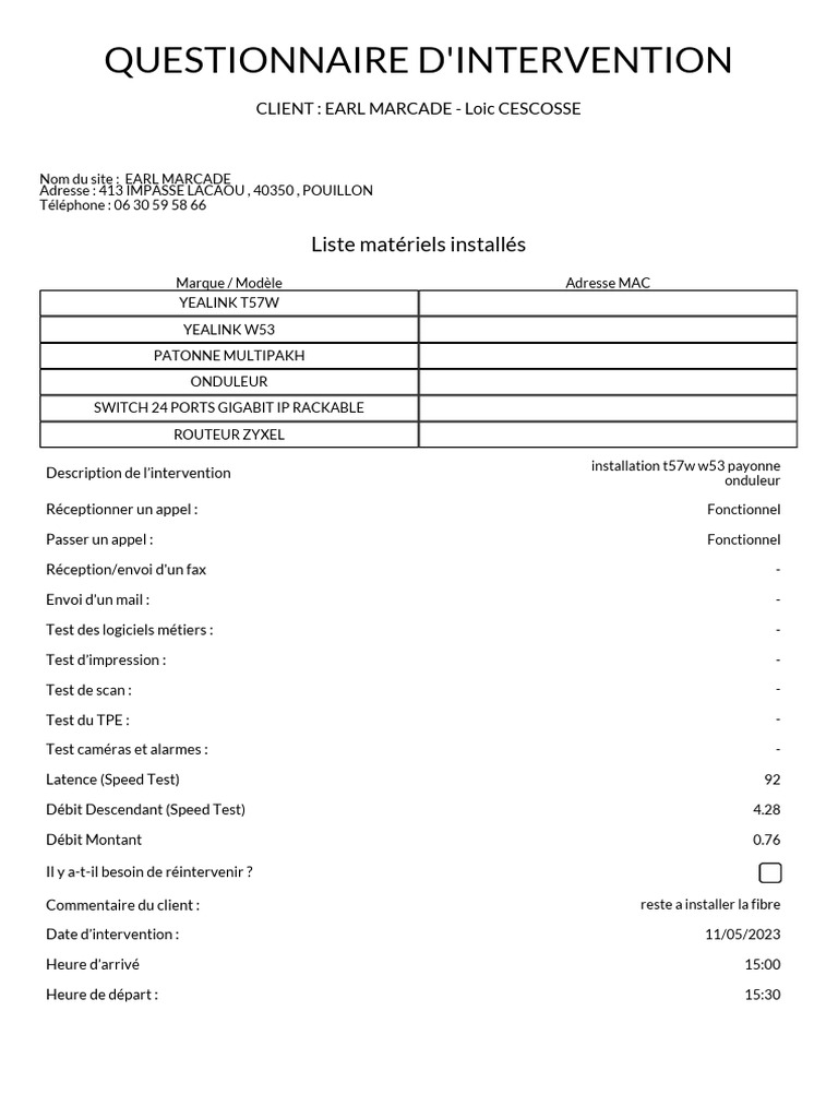 Questionnaire Intervention 7841 Signed | PDF