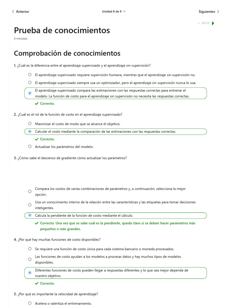 Prueba de Conocimientos - Training - Microsoft Learn2 | PDF