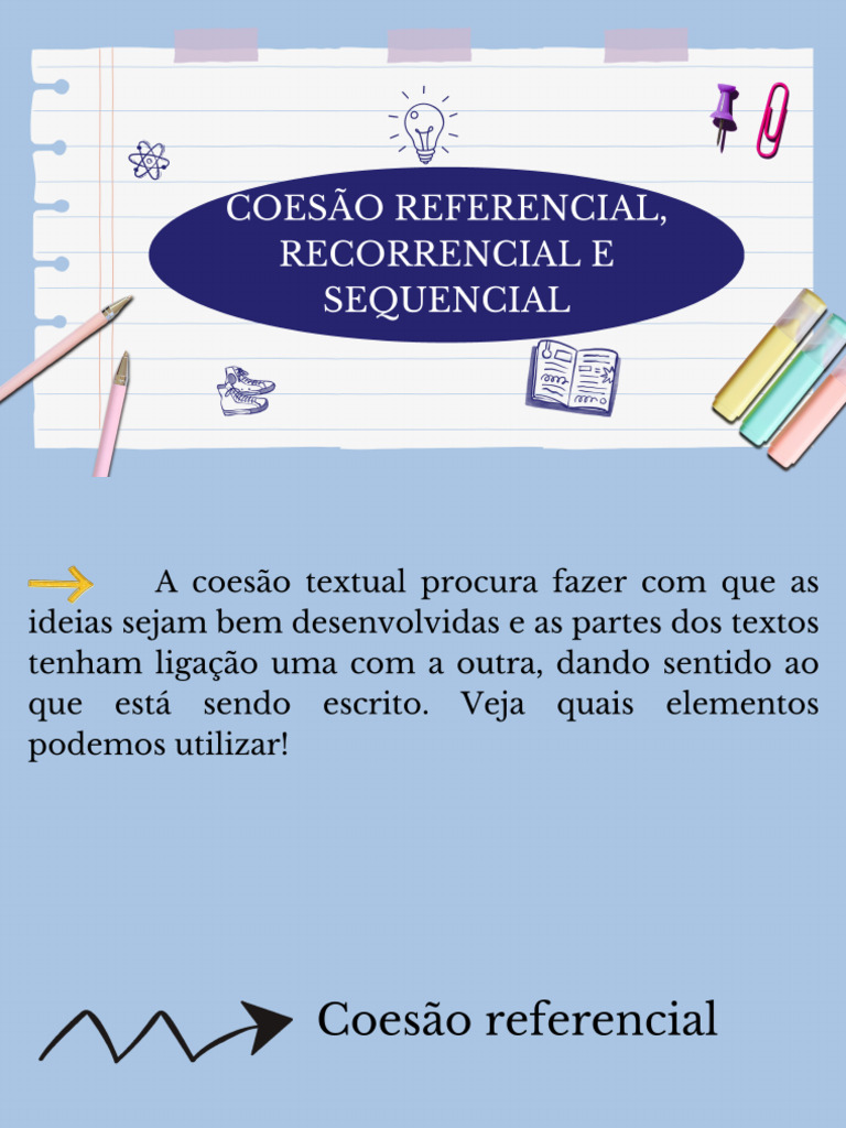 Coesão Referencial e Sequencial | PDF