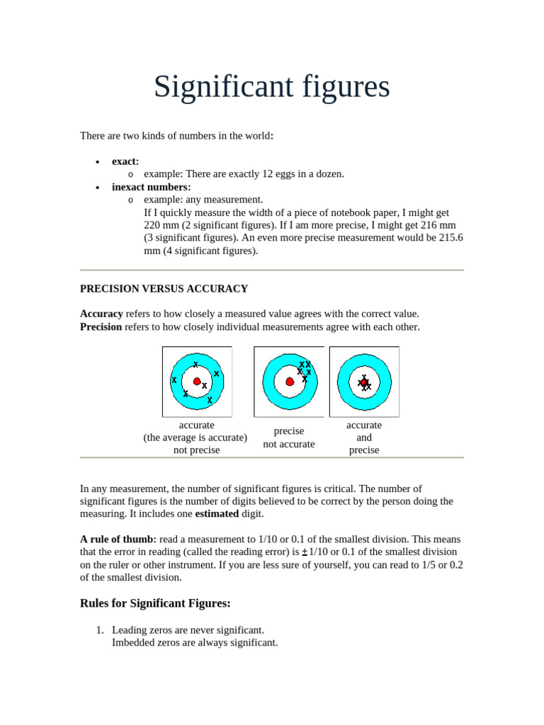 Significant Figures1 | PDF