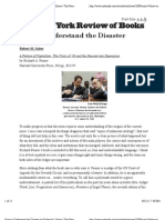 How To Understand The Disaster: Robert M. Solow