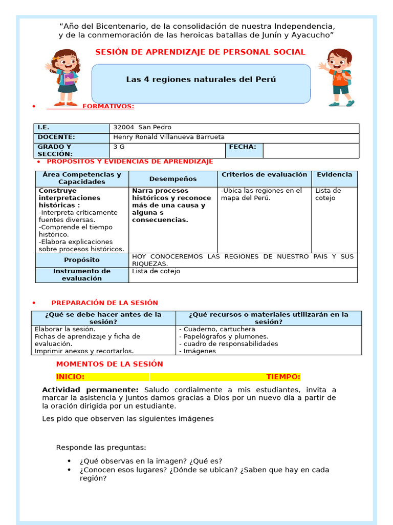 Ficha PS - Identidad Personal Habilidades Intereses y Gustos | PDF