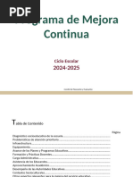 Programa Escolar de Mejora Continua 2025 | PDF | Maestros | Crecimiento ...