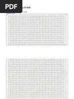 Table of F