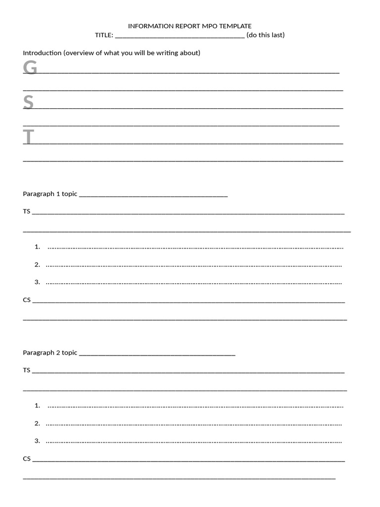 MPO Information Report Yr5 | PDF
