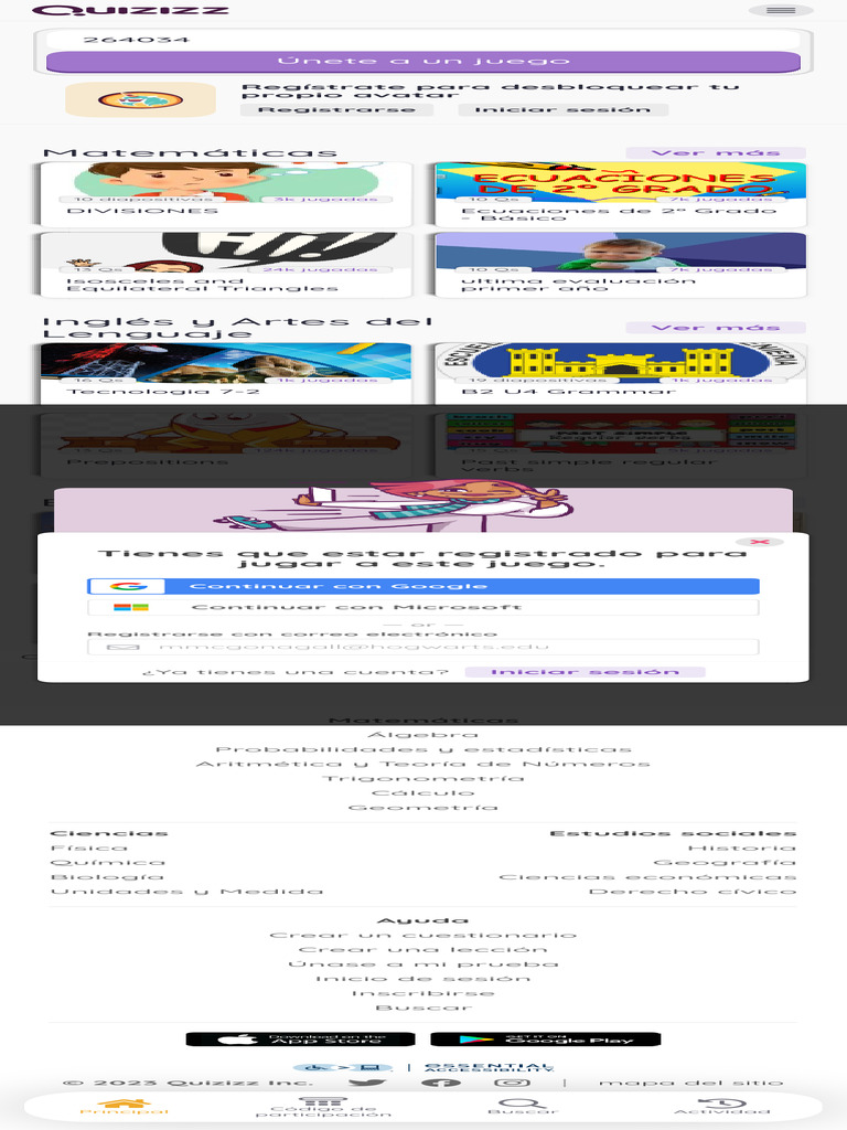 Join A Quizizz Activity - Enter Code - Join My Quiz - Quizizz | PDF